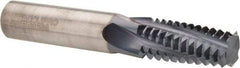 Accupro - 1-8 UNC, 0.62" Cutting Diam, 4 Flute, Solid Carbide Helical Flute Thread Mill - Internal Thread, 1-3/8" LOC, 4" OAL, 5/8" Shank Diam - Benchmark Tooling