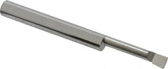 Accupro - 0.14" Min Bore Diam, 0.7" Max Bore Depth, 3/16 Shank Diam, Boring Bar - Left Hand Cut, Solid Carbide, Bright Finish - Exact Industrial Supply