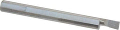 Accupro - 0.18" Min Bore Diam, 0.35" Max Bore Depth, 1/4 Shank Diam, Boring Bar - Left Hand Cut, Solid Carbide, Bright Finish - Exact Industrial Supply