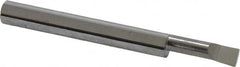 Accupro - 0.2" Min Bore Diam, 0.7" Max Bore Depth, 1/4 Shank Diam, Boring Bar - Left Hand Cut, Solid Carbide, Bright Finish - Exact Industrial Supply