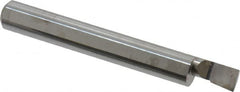 Accupro - 0.23" Min Bore Diam, 0.4" Max Bore Depth, 5/16 Shank Diam, Boring Bar - Left Hand Cut, Solid Carbide, Bright Finish - Exact Industrial Supply