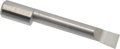 Accupro - 0.32" Min Bore Diam, 1.8" Max Bore Depth, 3/8 Shank Diam, Boring Bar - Left Hand Cut, Solid Carbide, Bright Finish - Exact Industrial Supply