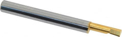 Accupro - 0.18" Min Bore Diam, 0.6" Max Bore Depth, 1/4 Shank Diam, Boring Bar - Right Hand Cut, Solid Carbide, TiN Finish - Exact Industrial Supply