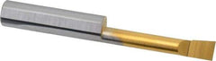 Accupro - 0.23" Min Bore Diam, 1-1/4" Max Bore Depth, 5/16 Shank Diam, Boring Bar - Right Hand Cut, Solid Carbide, TiN Finish - Exact Industrial Supply