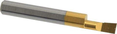 Accupro - 0.23" Min Bore Diam, 0.6" Max Bore Depth, 5/16 Shank Diam, Boring Bar - Right Hand Cut, Solid Carbide, TiN Finish - Exact Industrial Supply