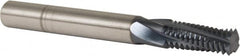 Accupro - M10x1.50 Metric Coarse, 0.3" Cutting Diam, 4 Flute, Solid Carbide Helical Flute Thread Mill - Internal Thread, 3/4" LOC, 75mm OAL, 5/16" Shank Diam - Benchmark Tooling