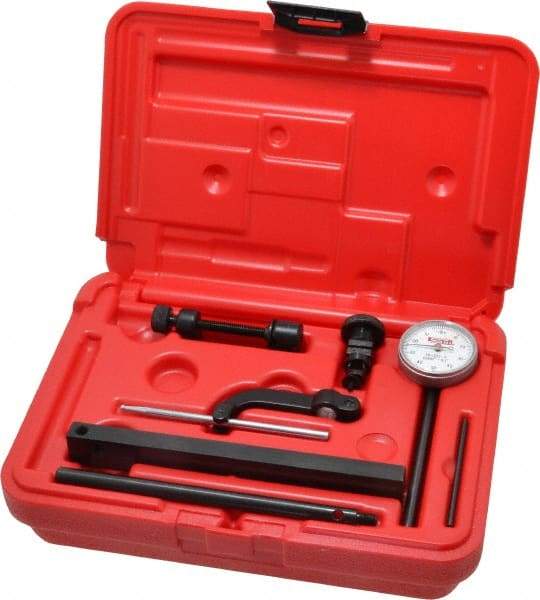 SPI - 0.001" Graduation, 0-50-0 Dial Reading, Indicator & Base Kit - 0.001 Inch Graduation, Includes Certificate of Calibration Traceable to NPL - Benchmark Tooling