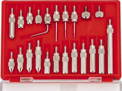 Value Collection - 22 Piece, #4-48 Inch Thread, Steel, Drop Indicator Point Kit - Use With Measuring Tool Kits 135-0010, 135-0011, 135-0006, 135-0007, 135-0012, 135-0013 - Benchmark Tooling