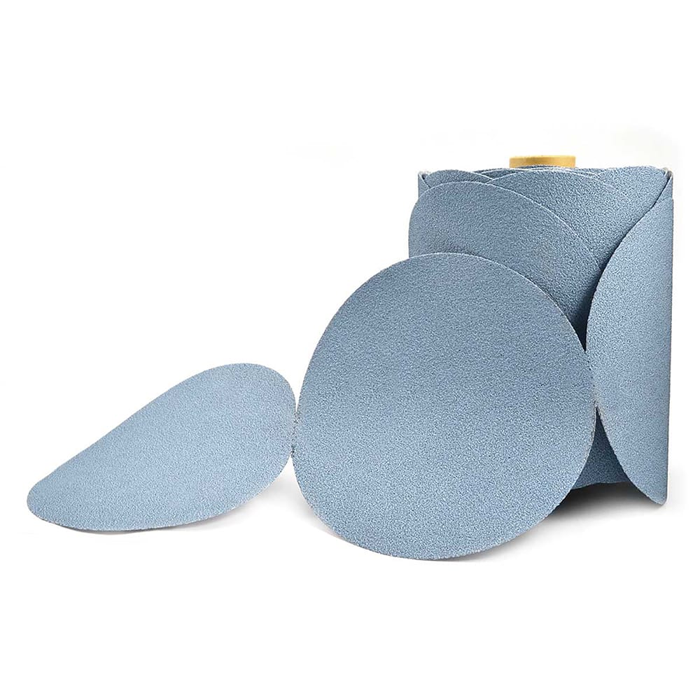 Superior Abrasives - Adhesive-Backed/PSA Discs; Disc Diameter (Inch): 6 ; Abrasive Material: Aluminum Oxide ; Grit: 180 ; Tooling Compatibility: Orbital Sanders ; Backing Material: Paper ; Disc Color: Light Blue - Exact Industrial Supply