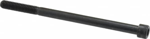 Made in USA - 5/16-18 UNC Hex Socket Drive, Socket Cap Screw - Alloy Steel, Black Oxide Finish, Partially Threaded, 5" Length Under Head - Benchmark Tooling