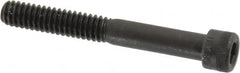 Made in USA - 1/4-20 UNC Hex Socket Drive, Socket Cap Screw - Alloy Steel, Black Oxide Finish, Partially Threaded, 2" Length Under Head - Benchmark Tooling