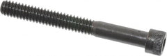 Made in USA - 1/4-20 UNC Hex Socket Drive, Socket Cap Screw - Alloy Steel, Black Oxide Finish, Partially Threaded, 2-1/4" Length Under Head - Benchmark Tooling