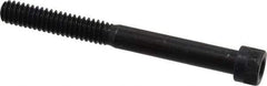 Made in USA - 1/4-20 UNC Hex Socket Drive, Socket Cap Screw - Alloy Steel, Black Oxide Finish, Partially Threaded, 2-1/2" Length Under Head - Benchmark Tooling