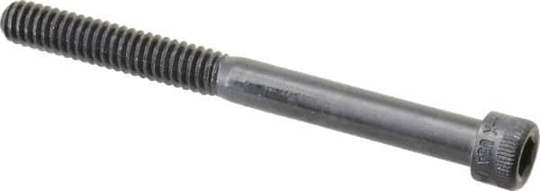 Made in USA - 1/4-20 UNC Hex Socket Drive, Socket Cap Screw - Alloy Steel, Black Oxide Finish, Partially Threaded, 2-3/4" Length Under Head - Benchmark Tooling