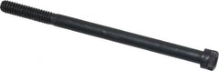 Made in USA - 1/4-20 UNC Hex Socket Drive, Socket Cap Screw - Alloy Steel, Black Oxide Finish, Partially Threaded, 4" Length Under Head - Benchmark Tooling