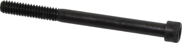 Made in USA - 1/4-20 UNC Hex Socket Drive, Socket Cap Screw - Alloy Steel, Black Oxide Finish, Partially Threaded, 3" Length Under Head - Benchmark Tooling
