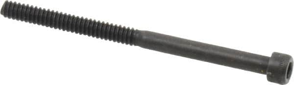 Holo-Krome - #6-32 UNC Hex Socket Drive, Socket Cap Screw - Alloy Steel, Black Oxide Finish, Partially Threaded, 2" Length Under Head - Benchmark Tooling