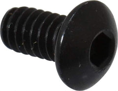 Holo-Krome - #5-40 UNC Hex Socket Drive, Button Screw - Alloy Steel, Black Oxide Finish, Fully Threaded, 1/4" Length Under Head - Benchmark Tooling