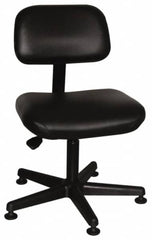 Bevco - Pneumatic Height Adjustable Chair - Vinyl Seat, Black - Benchmark Tooling