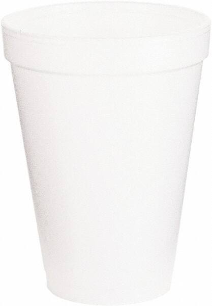 DART - Foam Drink Cups, 12 oz, 1000/Carton - White - Benchmark Tooling