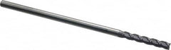 Accupro - 1/4", 1-1/2" LOC, 1/4" Shank Diam, 6" OAL, 3 Flute, Solid Carbide Square End Mill - Single End, AlTiN Finish, Spiral Flute, 40° Helix, Centercutting, Right Hand Cut, Right Hand Flute - Benchmark Tooling