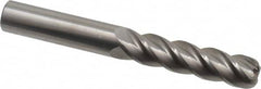 Accupro - 1/2", 4 Flute, Single End, Solid Carbide, 1/8" Corner Radius End Mill - 4" OAL, 40° Helix, Right Hand Flute, 2" LOC, Right Hand Cut - Benchmark Tooling