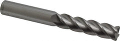 Accupro - 1/2", 4 Flute, Single End, Solid Carbide, 0.06" Corner Radius End Mill - 4" OAL, 40° Helix, Right Hand Flute, 2" LOC, Right Hand Cut - Benchmark Tooling