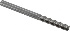 Accupro - 5/16" Diam 4 Flute Solid Carbide 0.045" Corner Radius End Mill - Benchmark Tooling