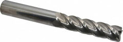 Accupro - 3/4", 4 Flute, Single End, Solid Carbide, 0.03" Corner Radius End Mill - 6" OAL, 40° Helix, Right Hand Flute, 3" LOC, Right Hand Cut - Benchmark Tooling