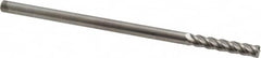 Accupro - 3/16", 4 Flute, Single End, Solid Carbide, 0.02" Corner Radius End Mill - 4" OAL, 40° Helix, Right Hand Flute, 1" LOC, Right Hand Cut - Benchmark Tooling