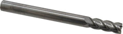 Accupro - 3/8", 4 Flute, Single End, Solid Carbide, 0.01" Corner Radius End Mill - 4" OAL, 40° Helix, Right Hand Flute, 1" LOC, Right Hand Cut - Benchmark Tooling