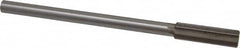 Interstate - 0.584" High Speed Steel Chucking Reamer - Straight Flute, 0.4355" Straight Shank, 2" Flute Length, 8" OAL - Benchmark Tooling