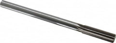 Interstate - 0.635" High Speed Steel Chucking Reamer - Straight Flute, 9/16" Straight Shank, 2-1/4" Flute Length, 9" OAL - Benchmark Tooling