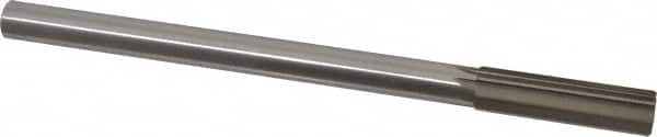 Interstate - 0.65" High Speed Steel Chucking Reamer - Straight Flute, 9/16" Straight Shank, 2-1/4" Flute Length, 9" OAL - Benchmark Tooling