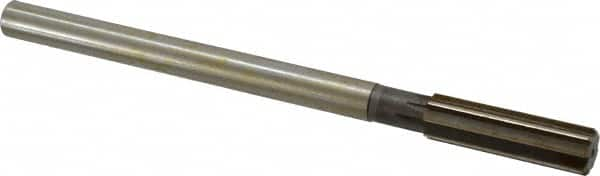 Interstate - 0.666" High Speed Steel Chucking Reamer - Straight Flute, 9/16" Straight Shank, 2-1/4" Flute Length, 9" OAL - Benchmark Tooling