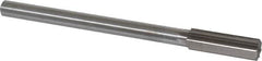 Interstate - 0.709" High Speed Steel Chucking Reamer - Straight Flute, 9/16" Straight Shank, 2-1/4" Flute Length, 9" OAL - Benchmark Tooling
