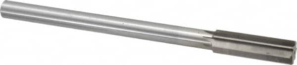 Interstate - 0.723" High Speed Steel Chucking Reamer - Straight Flute, 9/16" Straight Shank, 2-1/4" Flute Length, 9" OAL - Benchmark Tooling
