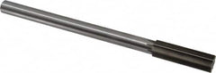 Interstate - 0.728" High Speed Steel Chucking Reamer - Straight Flute, 5/8" Straight Shank, 2-1/2" Flute Length, 9-1/2" OAL - Benchmark Tooling