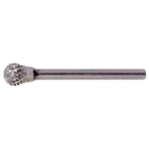 SD-6 Double Cut Solid Carbide Bur-Ball Shape - Exact Industrial Supply