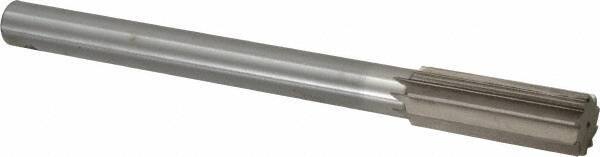 Interstate - 15/16" High Speed Steel Chucking Reamer - Straight Flute, 3/4" Straight Shank, 2-5/8" Flute Length, 10" OAL - Benchmark Tooling