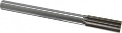 Interstate - 1" High Speed Steel Chucking Reamer - Straight Flute, 7/8" Straight Shank, 2-3/4" Flute Length, 10-1/2" OAL - Benchmark Tooling