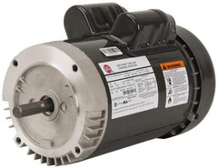 US Motors - 3/4 hp, TEFC Enclosure, No Thermal Protection, 1,140 RPM, 115/230 Volt, 60 Hz, Single Phase Capacitor Start-Cap Run Motor - Size 56C Frame, C-Face Mount, 1 Speed, Ball Bearings, 12.2/6.1 Full Load Amps, B Class Insulation, Reversible - Benchmark Tooling
