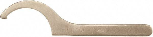 Ampco - 5/8" to 13/16" Capacity, Spanner Wrench - Nonsparking - Benchmark Tooling