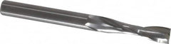 Onsrud - 3/8" Cutting Diam x 1-1/2" Length of Cut, 2 Flute, Upcut Spiral Router Bit - Uncoated, Right Hand Cut, Solid Carbide, 4" OAL x 3/8" Shank Diam, Double Edge, 22° Helix Angle - Benchmark Tooling