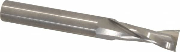 Onsrud - 1/2" Cutting Diam x 1-1/4" Length of Cut, 2 Flute, Upcut Spiral Router Bit - Uncoated, Right Hand Cut, Solid Carbide, 4" OAL x 1/2" Shank Diam, Double Edge, 22° Helix Angle - Benchmark Tooling