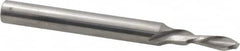 Onsrud - 5/32" Cutting Diam x 1/2" Length of Cut, 2 Flute, Downcut Spiral Router Bit - Uncoated, Right Hand Cut, Solid Carbide, 2-1/2" OAL x 1/4" Shank Diam, Double Edge, 30° Helix Angle - Benchmark Tooling