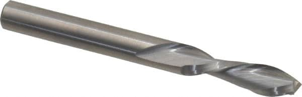 Onsrud - 1/4" Cutting Diam x 7/8" Length of Cut, 2 Flute, Downcut Spiral Router Bit - Uncoated, Right Hand Cut, Solid Carbide, 2-1/2" OAL x 1/4" Shank Diam, Double Edge, 30° Helix Angle - Benchmark Tooling