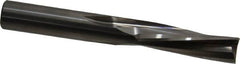 Onsrud - 1/2" Cutting Diam x 1-5/8" Length of Cut, 3 Flute, Downcut Spiral Router Bit - Uncoated, Right Hand Cut, Solid Carbide, 4" OAL x 1/2" Shank Diam, Three Edge, 10° Helix Angle - Benchmark Tooling