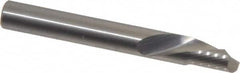 Onsrud - 1/4" Cutting Diam x 3/8" Length of Cut, 1 Flute, Downcut Spiral Router Bit - Uncoated, Right Hand Cut, Solid Carbide, 2" OAL x 1/4" Shank Diam, Single Edge, 22° Helix Angle - Benchmark Tooling