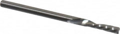 Onsrud - 1/8" Cutting Diam x 1/2" Length of Cut, 1 Flute, Downcut Spiral Router Bit - Uncoated, Right Hand Cut, Solid Carbide, 2" OAL x 1/8" Shank Diam, Single Edge, 21° Helix Angle - Benchmark Tooling